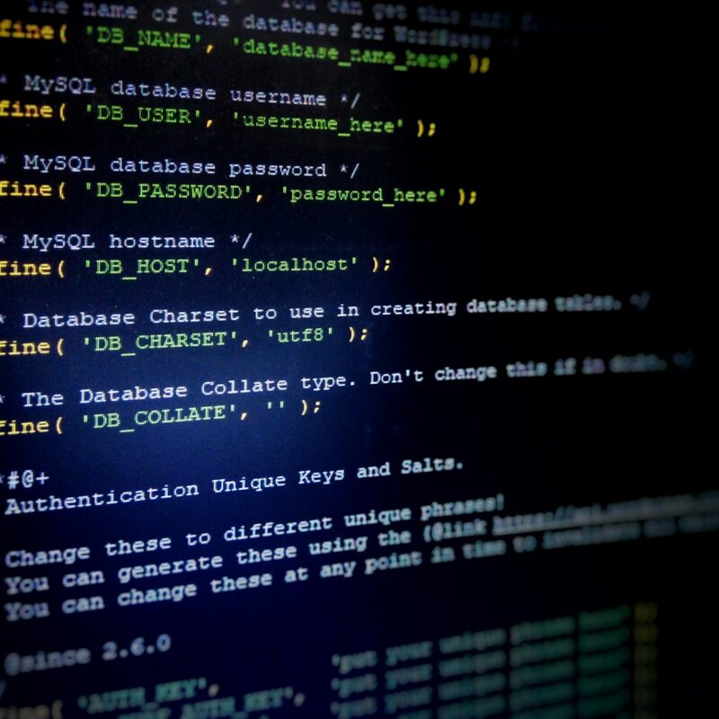a computer screen with a bunch of code on it